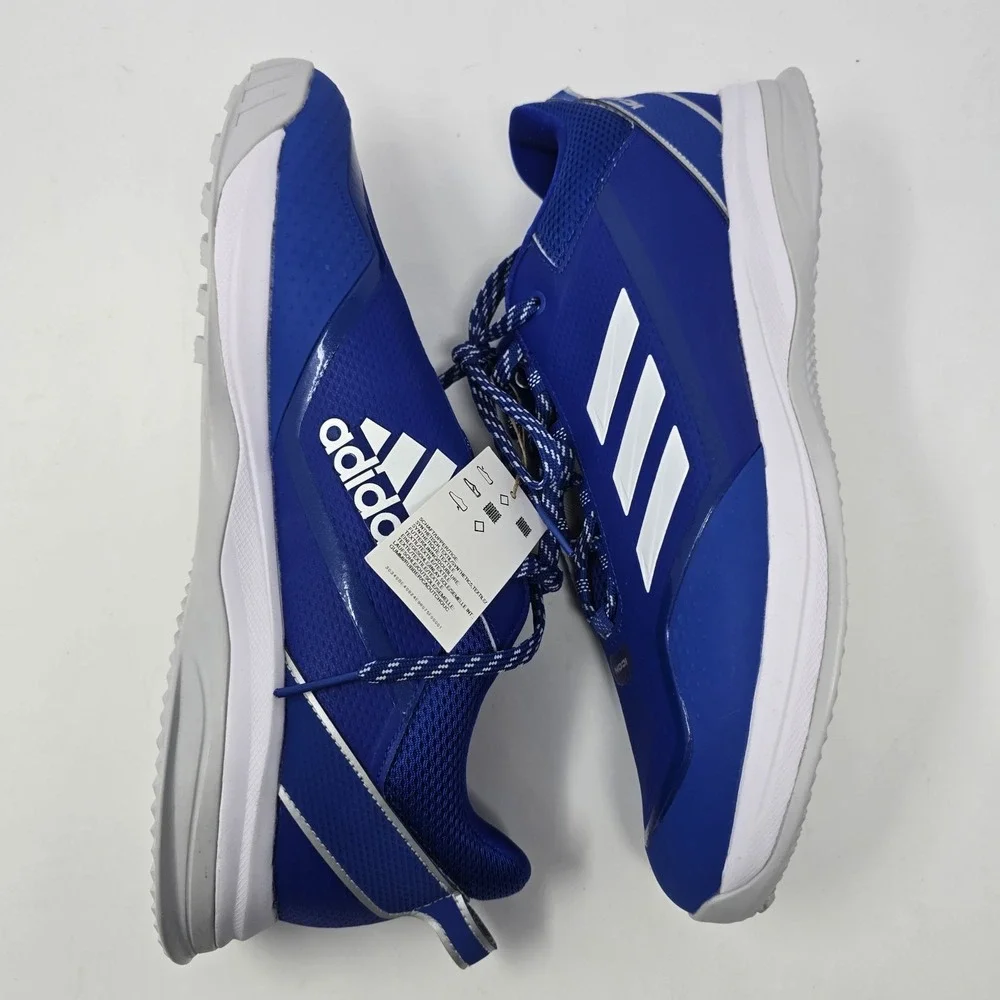 Adidas Icon 7 Turf Baseball Shoes Mens 12.5 Royal Blue White S23707 Cleats